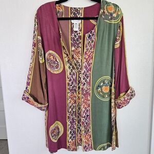 Soft Surroundings Multicolor Boho‎ Cardigan Women's Top, Size XS (Oversize)